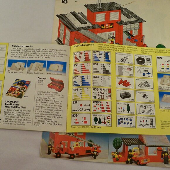 Vintage LEGOLAND *6382 Fire station Assembly & Other Booklets - Picture 4 of 6